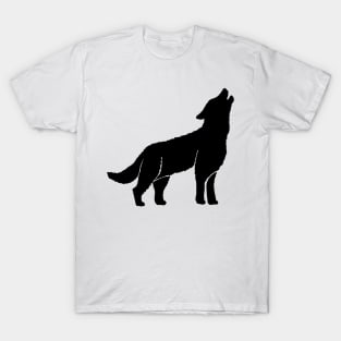 Howling Wolf Silhouette T-Shirt